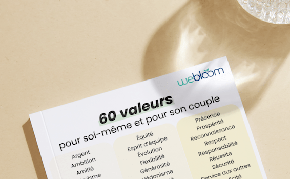 Liste des 60 valeurs pour soi et pour son couple WeBloom