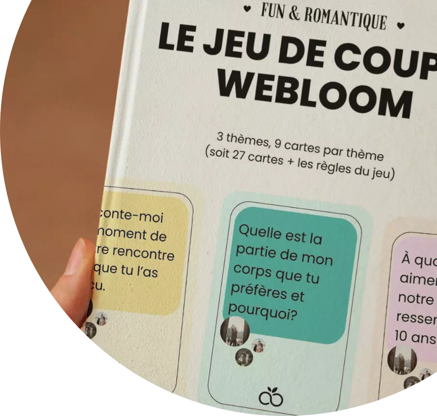 Jeu de cartes pour couple amoureux complicité